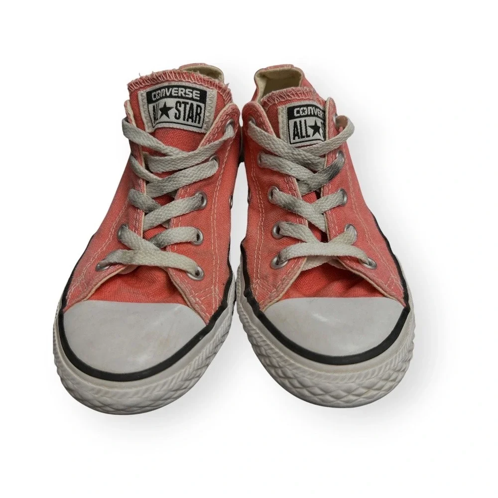 Converse Chuck Taylor All Star Low Top Coral Pink Youth Sneakers Size 2